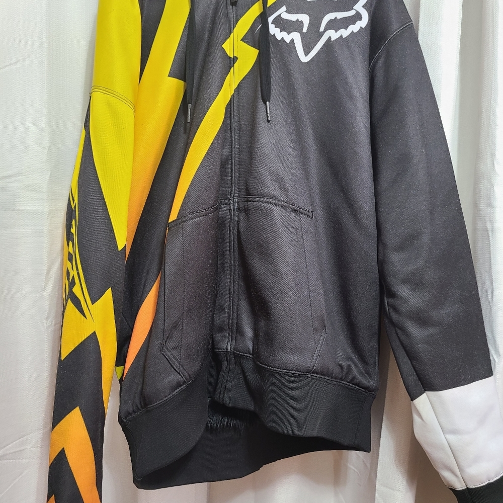 Fox Racing Zip Hoodie with "Fur" Hoodie Lining